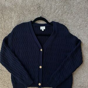 Cyrus Navy Button Down Cardigan